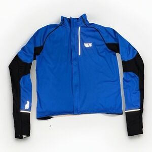 Mountain Hardwear Mens Large Effusion Power Jacket Blue Black AirShield Active